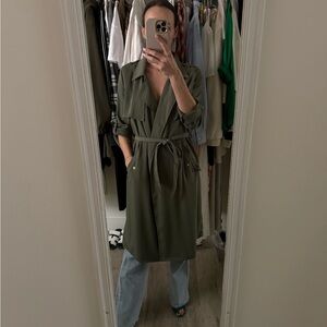 Olive Green Trench Coat